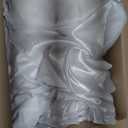 TURSTIN 8 Packs White Satin Tablecloth 102 x 58 Inch Overlay Satin Table Cover Rectangle Bright Silk Tablecloth Smooth Fabric Table Decoration for Wedding Banquet Party Events