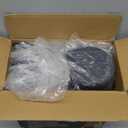 Gardner Pet Automatic Gravity Cat Food Feeder and Water Dispenser Stainless Steel Two-in-One Set Large Capacity Dispenser for Pets Dogs, Puppies, Kittens-(0.8 Gallons x 2) (Black Grey)