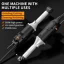 Designed for Narrow Spaces: IZIO 6-Variable Speed Compact Grinder & Polisher - Mini Rotary Tool 10 Rotary Burrs, Perfect for Intricate Crafts & Repairs