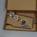 8 9 10 11 inch Black Lamp Shade Harp Holder, Adjustable Height Harp Kit with Crystal & Metal Finial, DIY Replacement Making Repair Lampshade Bracket E14 E26 E27 Adapter Base Table Floor Light