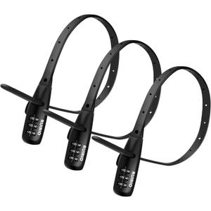 Zip Tie Lock Adjustable Cable Lock for Kids Bike, Helmet, Fridge, Scooter, Cabinets, Drawers, Suitable for Adult, Child. 3 Pack (Black)