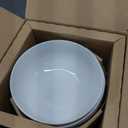 DOWAN 39 OZ Soup Bowls Set of 4 - Large Cereal Bowls, White Ceramic Big and Deep Ramen Bowls for Noodle, Pasta, Salad, Mixed Fruit - Dishwasher & Microwave Safe
