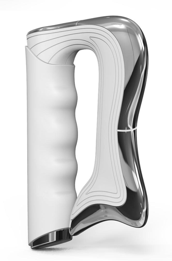 OTBK Heated Muscle Scraping Tool  Portable Muscle Relaxation Therapy Device. Features Three Modes: Vibration, Heat Therapy, and Microcurrent. (Electric Fascia Cutter-White)