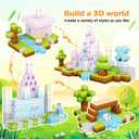 Magnetic Blocks, 150 PCS Magnetic Building Blocks Set, Castle Magnet Building Cubes, Magnet Tiles Stacking Toys for Kids, STEM Sensory Toys for Girls Boys 3 4 5 6+ Years Old, Birthday