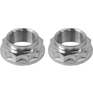 2PCS Axle Nut Shaft Spindle Nuts Compatible with BMW 135I 325XI 328I 330I 335I 528I 550I 740I 740LI M Series X Series Z3 Z4 Z8 Range Rover RUH100030