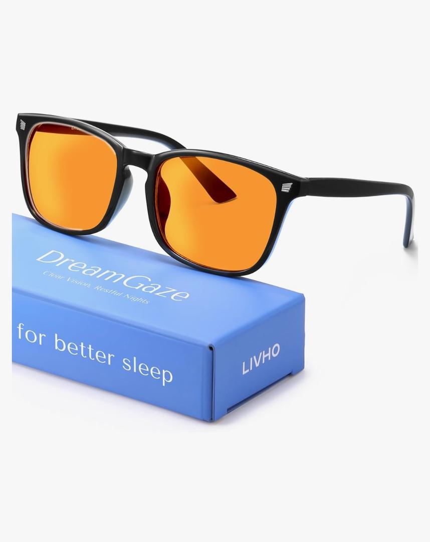 livho Gaming Blue Light Blocking Glasses for Better Sleep, Premium Night Driving, Computer Blockers for Man & Woman