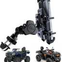 QYMOTO ATV Phone Holder Mount,Motorcycle Handlebar Phone Mount,4 Wheeler Anti Vibration 360 Cell Phone Holder Clamp Fit CFMOTO Cforce,Polaris Sportsman,Can am Outlander Adjustable Fit 4.7"-7.1'' Phone