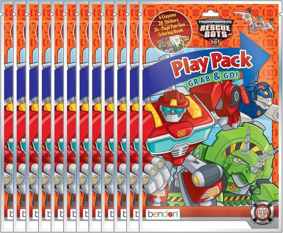 Transformers Rescue Bots Grab & Go Play Packs (Pack of 12)