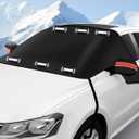 Brncigo Magnetic Windshield Cover for Snow and Ice, Winter Frost Protector with Side Window & Mirror Covers,Universal Fit for Car, SUV, Truck, Van,Windproof Waterproof Frost Protection