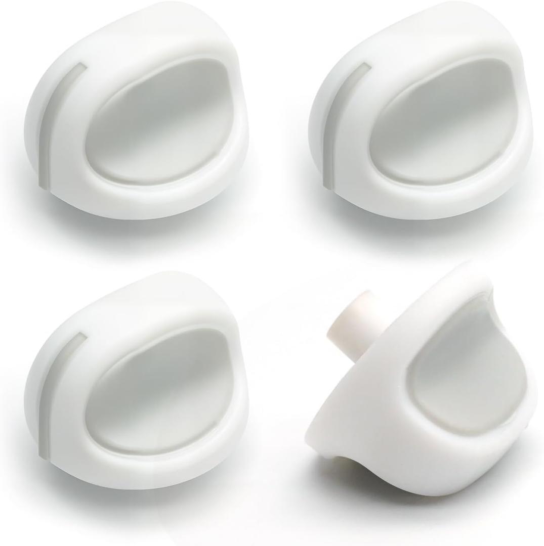 WP3402572 Washer Dryer Control Knob for Whirlpool Kenmore, Washer Knob Replaces 3402572 3402576 528257 PS11741647 WP3402576, 4 Pack