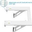 Qualward Air Conditioner Bracket Window AC Support Brackets - Heavy Duty with 2 Arms, Up to 180 lbs for 12000 to 24000 BTU AC Units- Fits Single Or Double Hung Windows