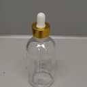 Dandat 50 Pack 4 oz Glass Dropper Bottles Leakproof 120 ml Glass Tincture Bottles with Eye Droppers, 4 Funnels, 54 Labels for Essential Oil Perfumes Hair Oil(Clear)