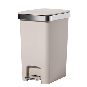 Trash Can with Lid Kitchen Waste Bin – Durable Plastic Trash Can with Lid