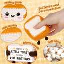 A Little Toast to Your 21st Birthday - Mini Handmade Crochet Toast Gifts for 21st birthday female Male, Funny 21st Birthday Gifts for Her Him Daughter Son Sister Friend, Adult Handmade Crochet
