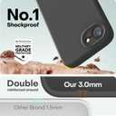 LOVE 3000 Designed for iPhone 16e/17e Case, Premium Silicone with [Soft Anti-Scratch Microfiber Lining] Shockproof Protective Phone Case for Men Women Girls 6.1", Black
