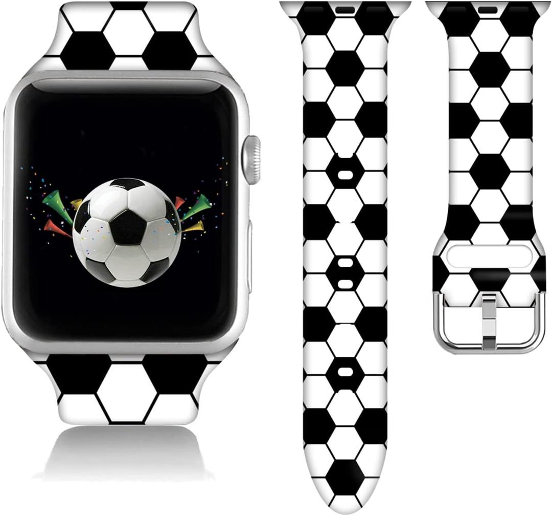 Compatible With Rainbow Pride Apple Watch 38/40/41/42/44/45/46/49mm For Women Men, Soft Silicone Baseball Horse Gifts Decorations Replacement Wristband Band For Iwatch Series 10 9 8 7 6 5 4 3 2 1 SE