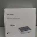 Rolokit Nail Dust Collector with Lamp&50pcs Disposable Filter&Dusting Brush, Electric Nail Vacuum Cleaner Dust Fan Suction Machine for Manicure Acrylic Gel Nails Polishing, Low Noise, Salon Home (Pink)