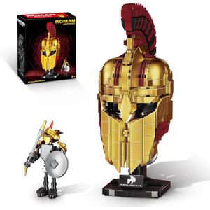 Ideas Roman Centurion Helmet Building Set, Collectible Cool Soldier Helmet Home Display Model, Compatible with Lego for Adults, STEM Gift Toy for Teens Boys 8-14 (850 PCS)