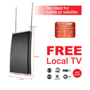 General Electric Crystal Amplified HDTV Antenna, 50-mile Range, VHF 1080P 4K,  Black, 48732