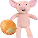 Generic 13.8 Inch Plush Pink Pig Toy - If You Give a Pig a Pancake - Suitable for Children and Students - Book Character Plush, Christmas Surprise Gift