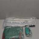 Adjustable Garden Leaf Rake for Leaves 68 inch Garden Tools Set, Leaf Bag and Gloves, Long Handle Stainless Steel Metal Heavy Duty Rake for Yard Lawn Shrub Garden Beds