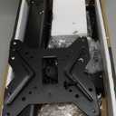 Universal Swivel TV /Table Top TV Stand for 19 to 43 inch TVs with 90 Degree Swivel, 4 Level Height Adjustable, Heavy Duty Tempered Glass Base, Holds up to 99LBS HT02B-001