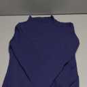 Avidlove Bodysuits for Women High Neck Long Sleeve Body Suits Snap Closure Double Lined Mock Neck Bodysuit Soft (X-Small, Navy Blue)