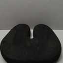 Latex Seat Cushion Orthopedic Pad for Travel Office Chair Car Seat Cushion(Black-Blue) (45x36x8-5cm)