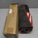 Duraaamo 2 Pcs Valentines Door Mat Heart Outdoor Welcome Mats for Front Door Love Non Slip Coir Floor Doormat Red White Pink Stripe Rug for Outside Front Porch Entryway Decor(Pink White Heart)