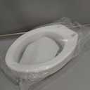 Carex Toilet Seat Riser, Elongated Raised Toilet Seat Adds 3.5 inches to Toilet Height, for Assistance Bending or Sitting, 300 Pound Weight Capacity Toilet Riser, White 