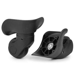 2-Pcs Luggage Wheel Replacement, Suitcase Black Travel Wheels Kit DIY Repair, Spinner Casters Sturdy Plastic 360 Degree Rotation