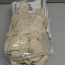 Turquoize Stretch Ottoman Cover Ottoman Slipcover Sofa Cover Footstool Protector Storage Ottoman Covers Furniture Protector Soft Rectangle slipcover with Elastic Bottom (Large, Biscotti Beige)