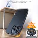 TORRAS Slim Fit Designed for iPhone 15 Pro Max Case 6.7 inch, Ultra-Thin 15 Pro Max Case 2023, Lightweight Hard PC Cover Phone Cases for iPhone 15 ProMax Case Matte Black, OriginFit