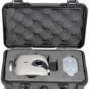 Portable Carrying Case for XbotGo, Durable PP Plastic with EVA Liner, Waterproof & Dustproof, Shockproof Design, Secure Lock & Ventilation System, Includes Mesh Pocket, Ideal for Storage & Travel