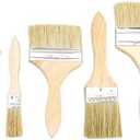 Paint Brush Set 5 Piece Paint Brushs for All Latex and Oil Paints & Stains Home Improvement Interior & Exterior Use