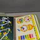 Toddler Busy Board - Montessori Busy Book Travel Toys Sensory Board Educational Activity Book for Learning Fine Motor Skills, Gifts for Girls Boys Toddler (Green)