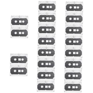 Mikikit 20 Pcs Audio Tape Blank Cassette Tape for Mixtape Cassette Tape Tapes for Recording 30 Minute Cassettes 30 Min Recording Time Tapes Standard Size Cassettes Low Noise Tape