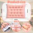 Extra Large Plush Tufted College Headboard Dorm Bed Headboard Pillow 39.4 x 35.4 x 3.2 Inches Support Reading Backrest Back Freshman College Dorm Room Supplies (Pink), 39.4 x 35.4 x 3.2 inches/ 100 x 90 x 8 cm