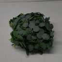 CQURE 4 Pack 5.9ft Eucalyptus Garland, Artificial Eucalyptus Leaves Spring Garland Fake Silver Dollar Greenery Wreath Vines for Wedding Table Party Mantle Bedroom Wall Room Decor