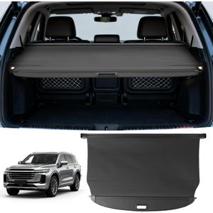 Cargo Cover Compatible with Kia Sportage 2023-2025 2026 Accessories Leather Retractable Trunk Cover Luggage Cover Trunk Storage Privacy Protection Luggage Shade Shield
