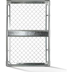 3x4FT(31.5"W x 47.2"H) Heavy Duty Chain Link Gate Easy Installation, Galvanized Steel Chain Link Gate Kit for YardPet EnclosureBackyardIncludes Galvanized Steel Pipes