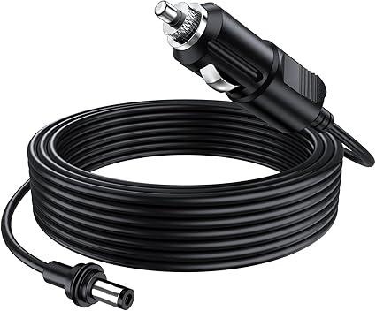 UBeesize Starlink Mini Cable, 10FT Cigarette Lighter to DC Cable, Starlink Mini Accessories Power Cord 12V-24V Waterproof 18AWG Copper Wire Car Charger Adapter for RV, Truck, Boat and Outdoor Use