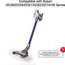 Updated Motorized Brush with Headlights for Dyson V6 Series DC59 DC62 Vacuum Cleaners,Two Rollers Replacement Head of Soft & PP Bristles Roller, Motorhead Attachment for Wood Floor, Carpet Cleaning