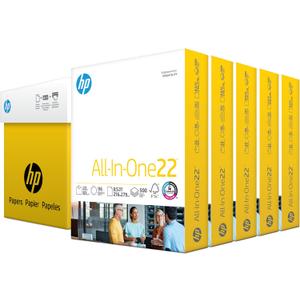 HP Papers | 8.5x 11 Paper | All-In-One 22 lb | 5 Ream Case - 2000 Sheets | 96 Bright| Made in USA - FSC Certified | 207000C (5 Ream | 2000 Sheets)