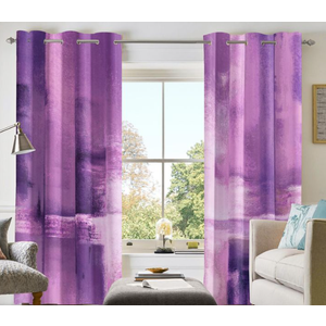 Asuexpect Purple Curtains 2 Panels Abstract Rust Curtain Room Darkening Grommet Window Treatments Modern Decorative for Bedroom Living Room, 52x96 Inches