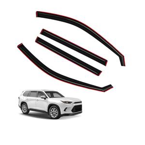 4PCS in-Channel Window Visor Rain Guards Compatible with 2024-2025 Hyundai Kona, Extra Durable Wind Deflectors, Weather Shields