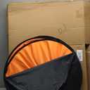 Kate Collapsible Backdrop Pop up Photo Backdrops Foldable Background Portable for Headshot,Portrait Photography,Video,5x6.5ft,Orange/Beige
