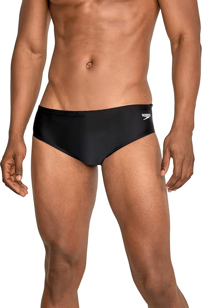Speedo Baador Estndar Hombre Eco Prolt Slido Adulto (Solid Speedo Black), 30