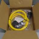 6ft 30Amp to 50Amp Welder Adapter Cord, Compatible with NEMA L5-30P Male to 6-50R Female Locking 3 Prong to 3 Prong Welder Power Adapter, STW 10 AWG/3C, 30 Amp 250V 7500 Watt ETL Listed