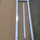 Ideal Pet Products Aluminum Pet Patio Door, Adjustable Height 77-5/8" to 80-3/8", 10-1/2" x 15" Flap Size, White